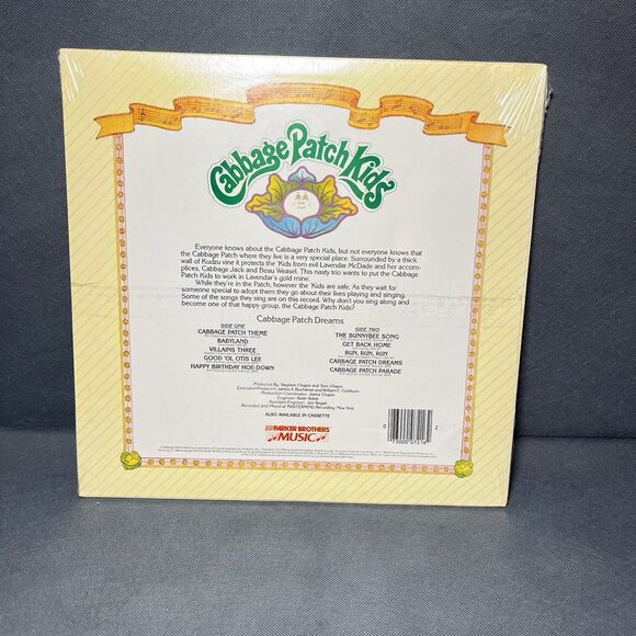 Cabbage Patch Kids Dreams 1984 LP Parker Brothers PB-7216 Vinyl Record-SEALED - Picture 2 of 8
